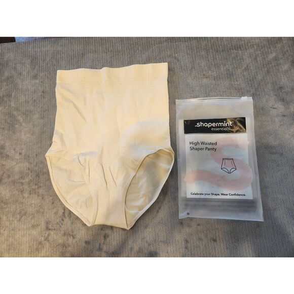 Shapermint Women's High-Waisted Shaper Panty - Cream XL/XXL - Picture 1 of 4